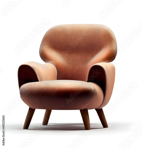 armchair isolated on white background