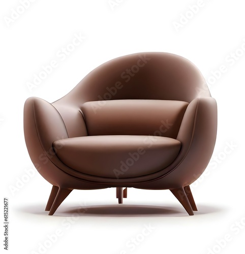 armchair isolated on white background