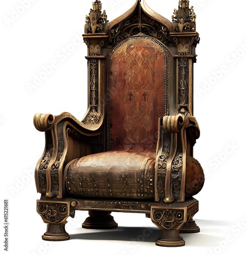 antique armchair isolated on white
