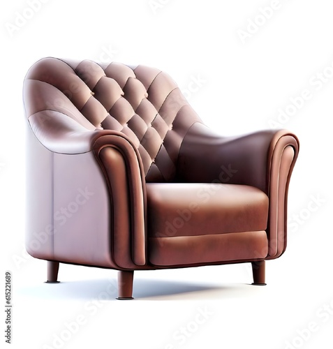 armchair isolated on white