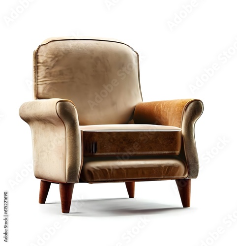 armchair isolated on white background
