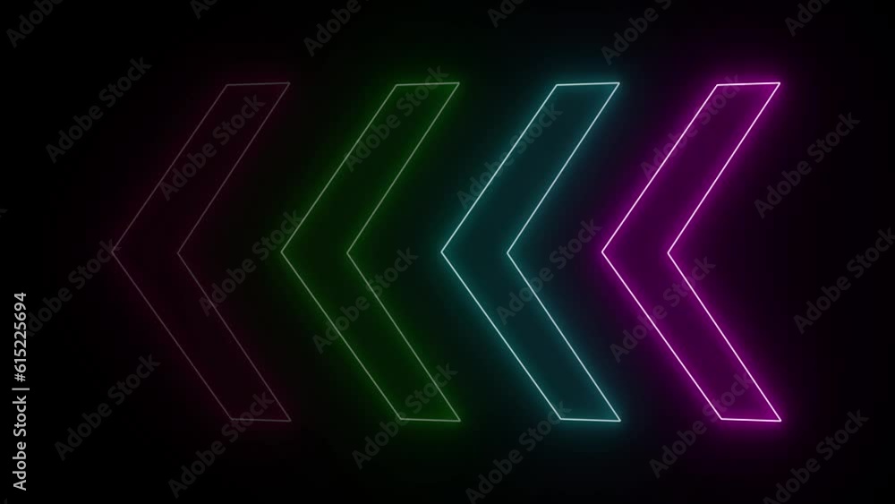 abstract neon arrow loading frame animation background abstract neon arrow loading frame animation background