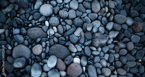 background of stones on a beach
