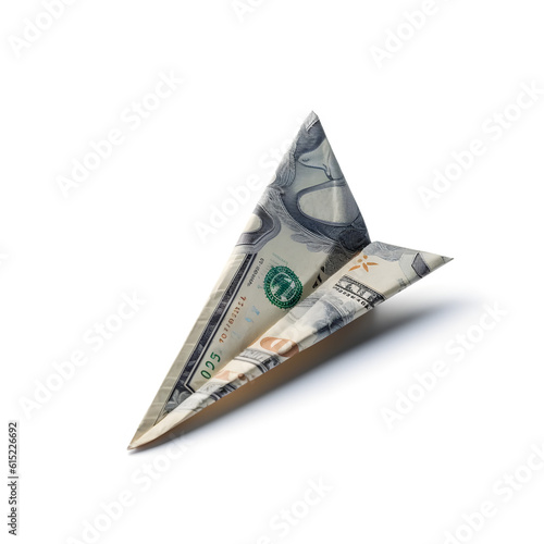 Paper Plane Made Out Of Money