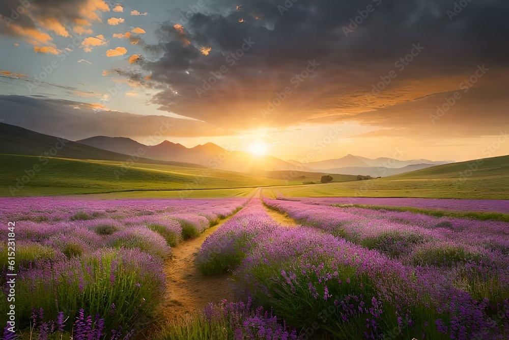 A beautiful and eye catching landscape - AI Generative A beautiful and eye catching landscape - AI Generative