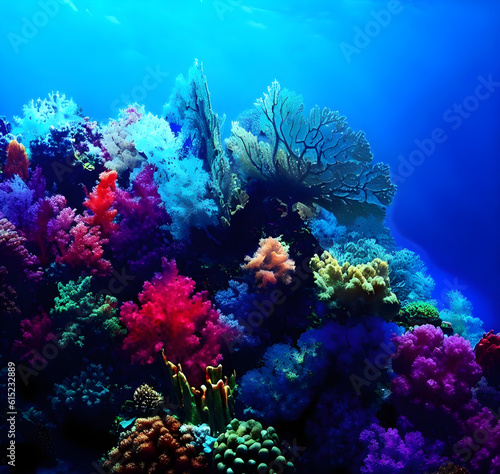 Coral Reef in Sea