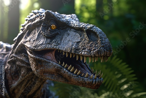 dinosaur close-up. Generated by AI. © Fotograf