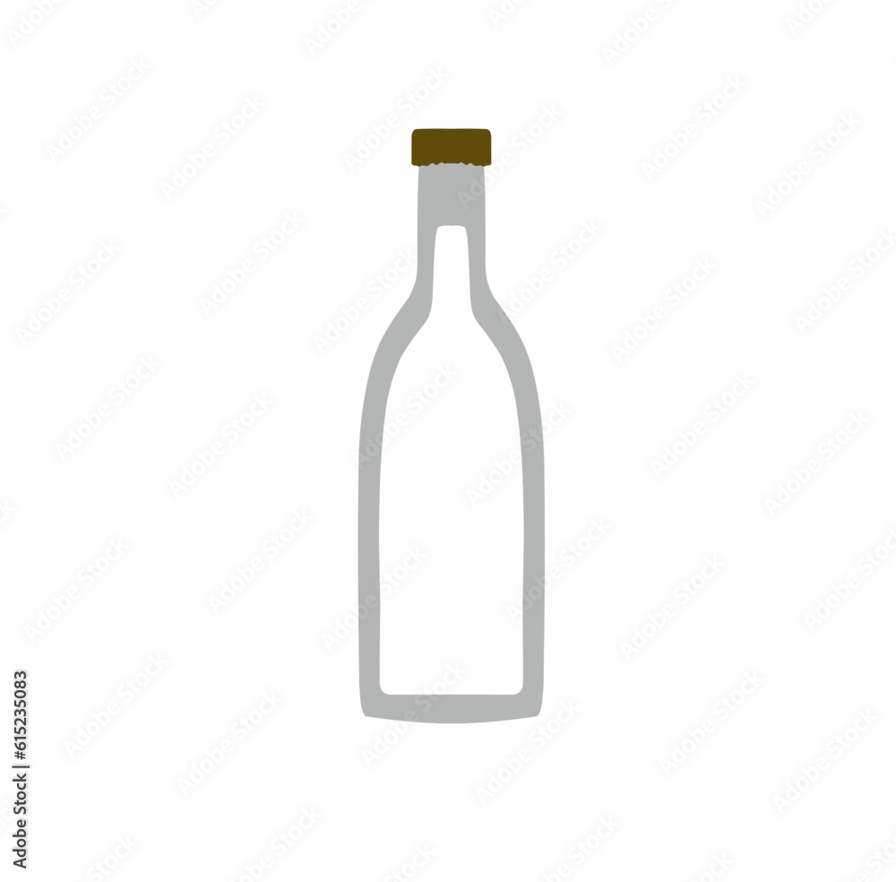 Illustration of a Milk Bottle Vector Illustration of a Milk Bottle Vector