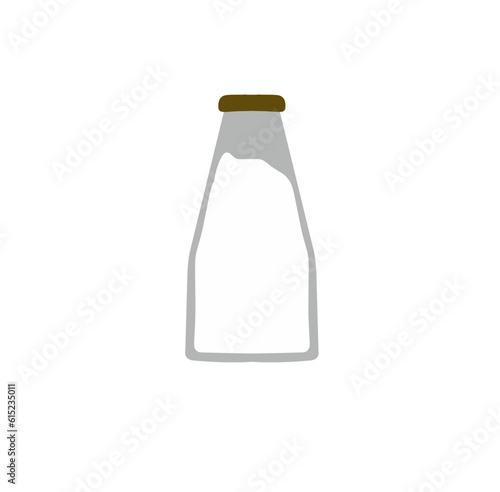 Illustration of a Milk Bottle Vector