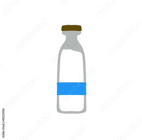Illustration of a Milk Bottle Vector