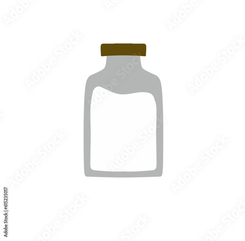 Illustration of a Milk Bottle Vector