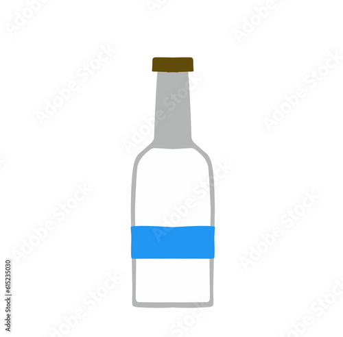 Illustration of a Milk Bottle Vector