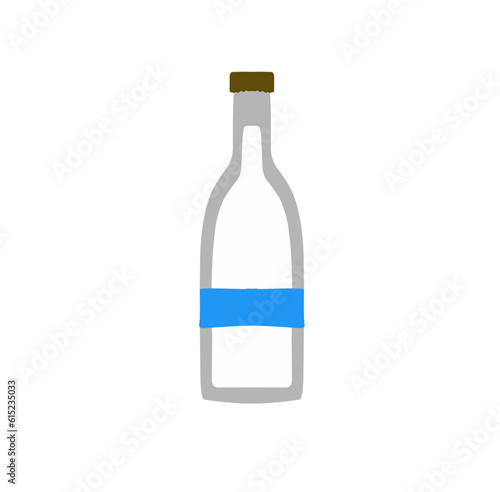 Illustration of a Milk Bottle Vector