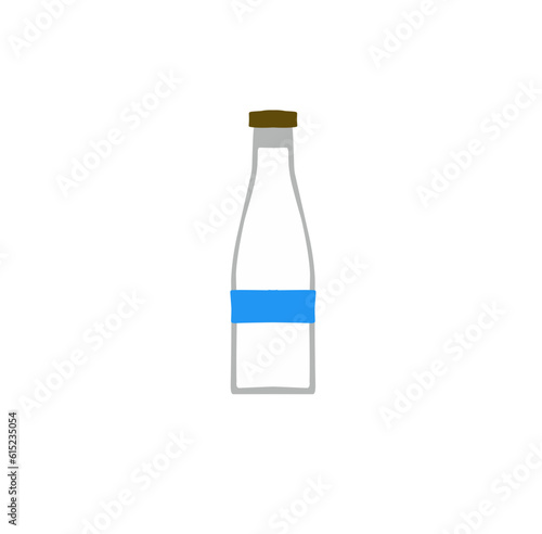 Illustration of a Milk Bottle Vector