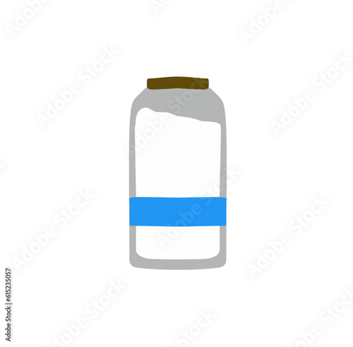 Illustration of a Milk Bottle Vector