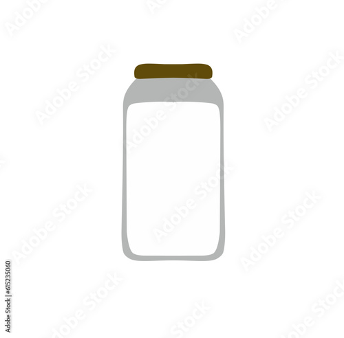 Illustration of a Milk Bottle Vector