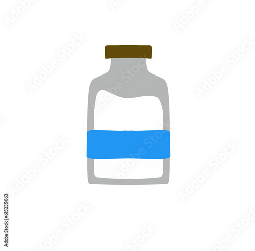 Illustration of a Milk Bottle Vector