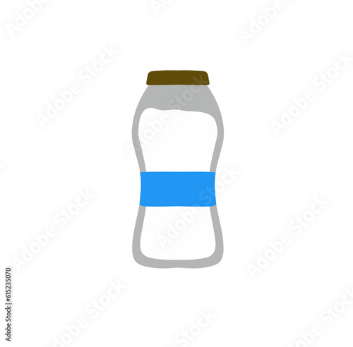 Illustration of a Milk Bottle Vector