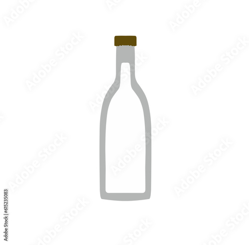 Illustration of a Milk Bottle Vector