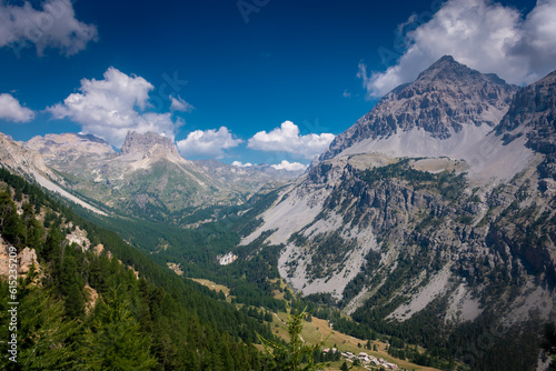 Beautiful mountain landscape of the valley in front of Mount Thabor, Alps,  France © Stefano Zaccaria