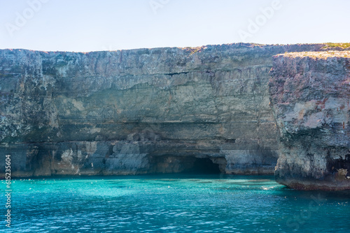The beautiful water of the Crystal Lagoon of Comino Island, Malta