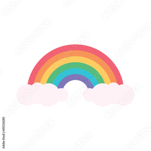 Isolated colored lgbt rainbow symbol Vector illustration
