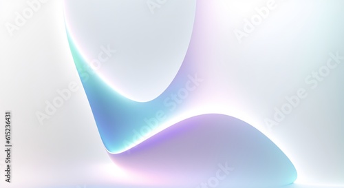 Modern background with holographic gradients, designer lighting, soft pastels with milky glassmorphism effect, tech touch, AI Generated