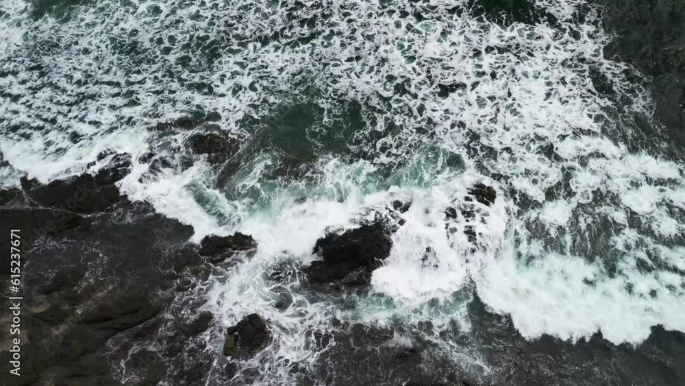 Waves Crashing on the Rocks Near the Ocean Waves Crashing on the Rocks Near the Ocean