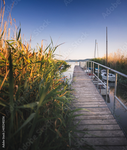 Sailboats in the harbor in ...
