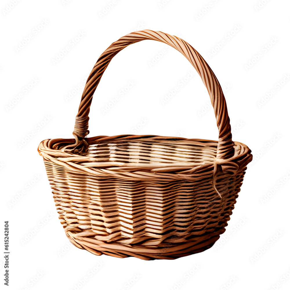 Fototapeta premium empty wicker basket