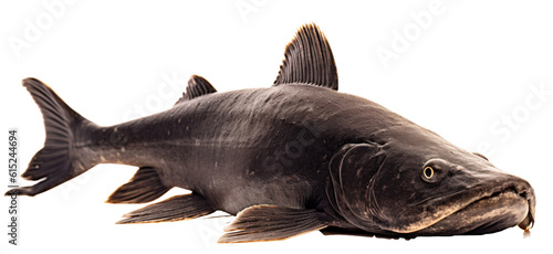 Catfish isolated on the transparent background PNG. AI generative. photo