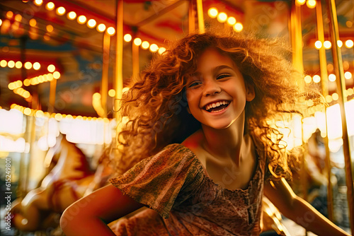 Carousel Dreams: Embracing the Joy of Childhood. Generative AI