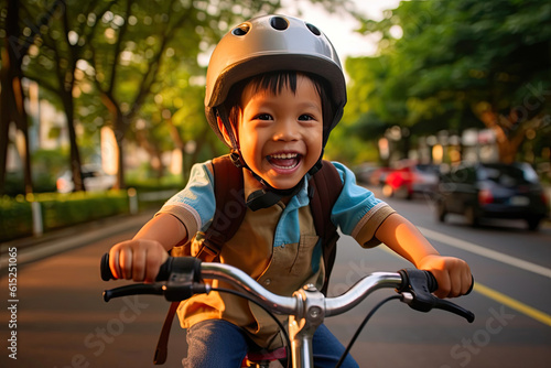 A Child's First Bicycle Adventure. Generative AI