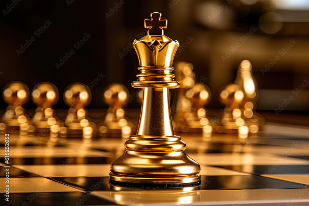 A Captivating Gold Queen. Generative AI A Captivating Gold Queen. Generative AI