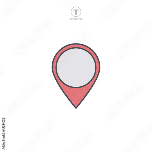 A vector illustration of a location pin icon, effectively visualizing destination, direction, or place. Great for mapping or geographical references Free Download A vector illustration of a location pin icon, effectively visualizing destination, direction, or place. Great for mapping or geographical references - GFXLoad