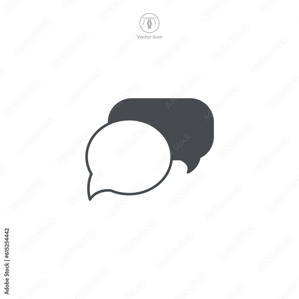 A vector illustration of a speech bubble icon, symbolizing communication, dialogue, or conversation. Ideal for representing chat, commentary, or social interaction A vector illustration of a speech bubble icon, symbolizing communication, dialogue, or conversation. Ideal for representing chat, commentary, or social interaction