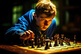 Focused Moves: The Chess Player's Determination. Generative AI