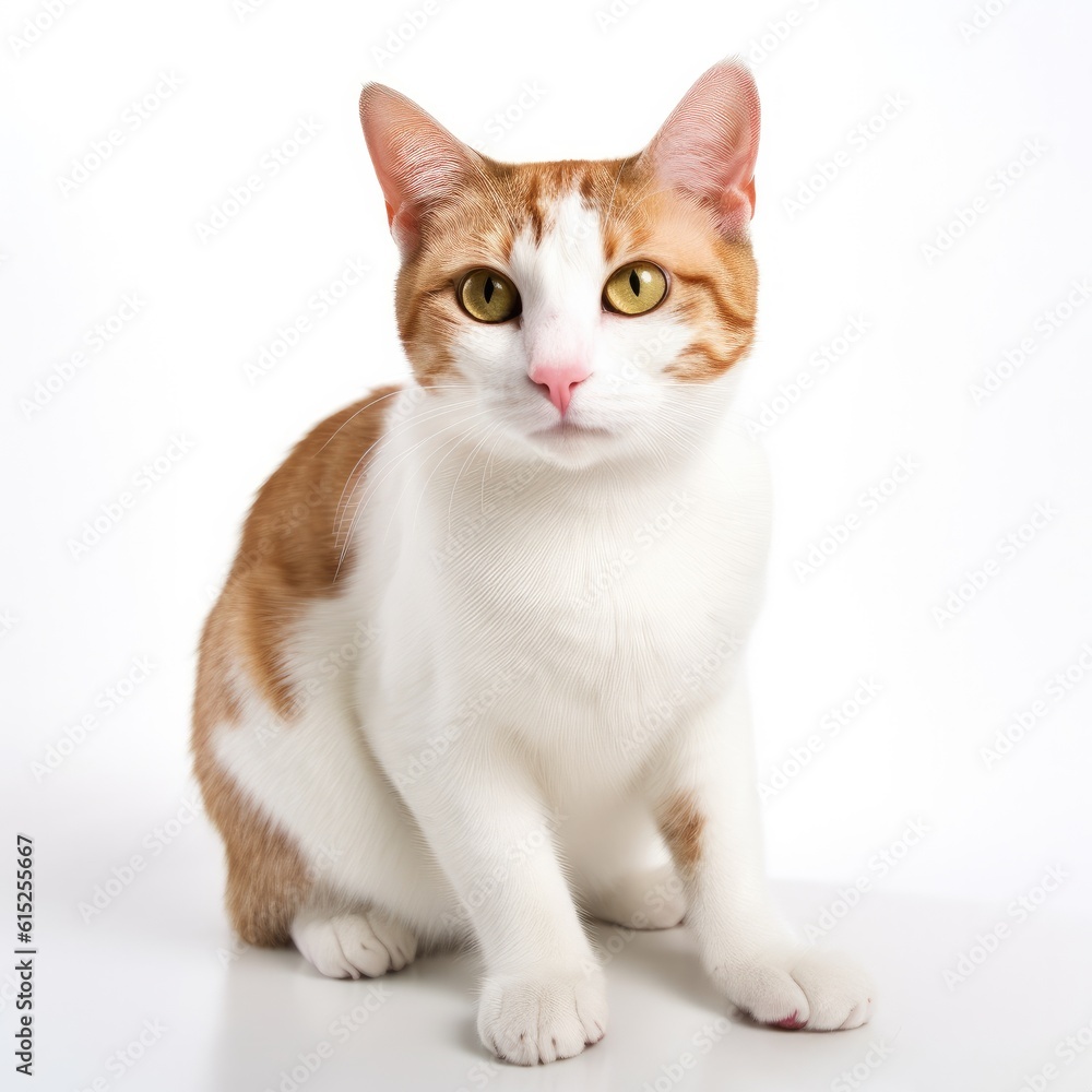 Kinkalow cat cat isolated on white background. Generative AI