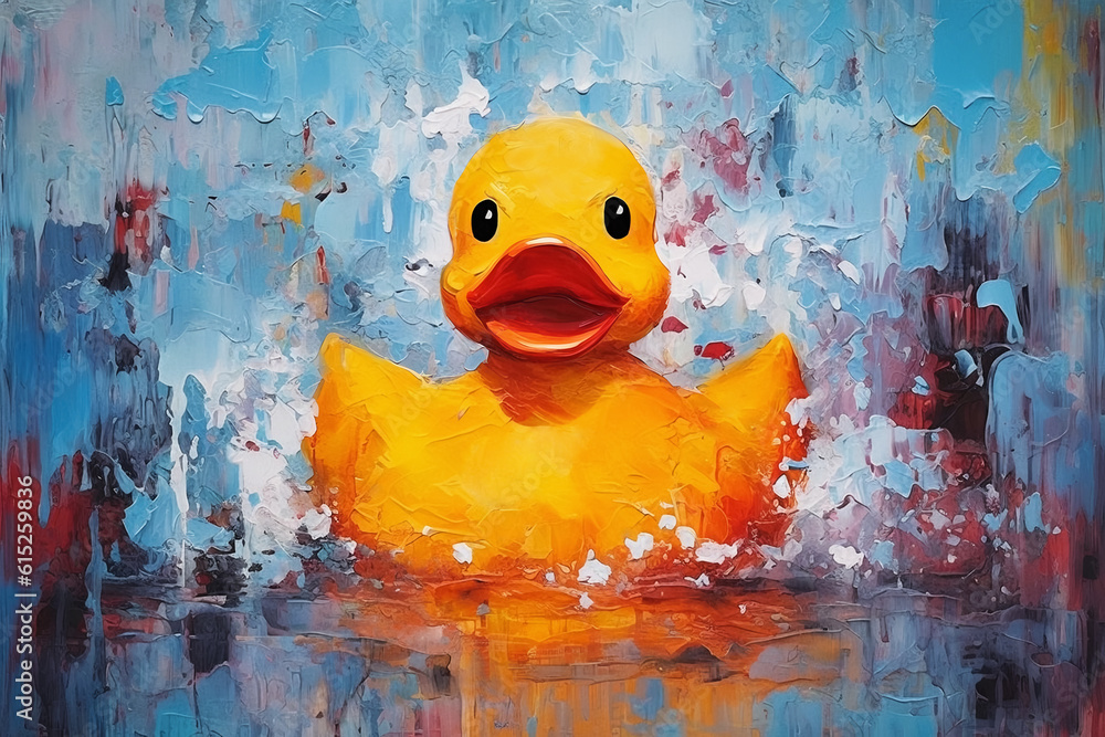 Painting rubber top ducks