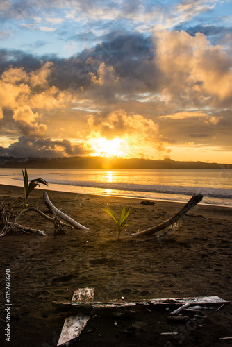 Captivating Sunset on the Beach in Nuqui, Colombia