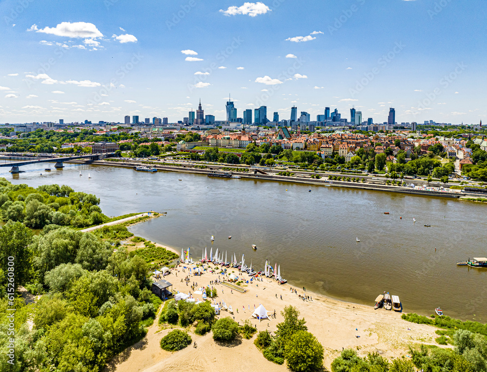 Warszawa - w dniu regat na Wiśle