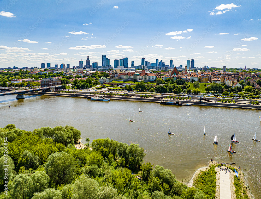 Warszawa - w dniu regat na Wiśle