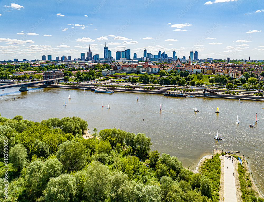 Warszawa - w dniu regat na Wiśle