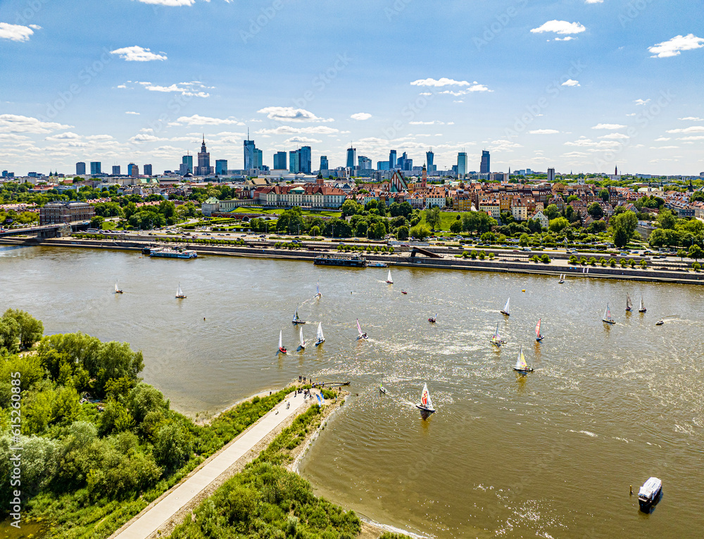 Warszawa - w dniu regat na Wiśle