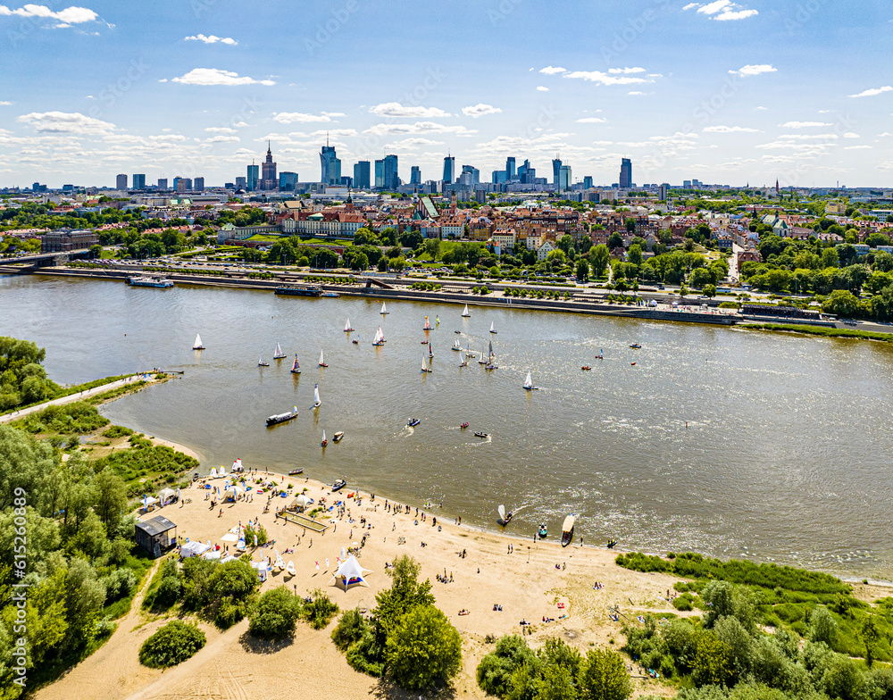 Warszawa - w dniu regat na Wiśle