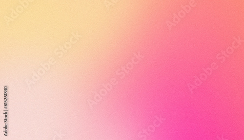Billede på lærred Fuchsia pink blurred yellow grainy gradient background vibrant backdrop banner p