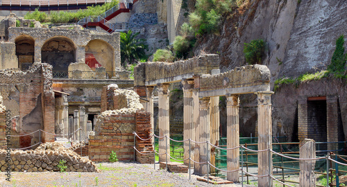 Ruins of Herculaneum ancient site photo