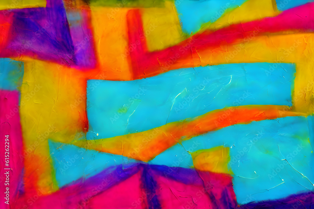Abstract colorful graphic background created with generative ai