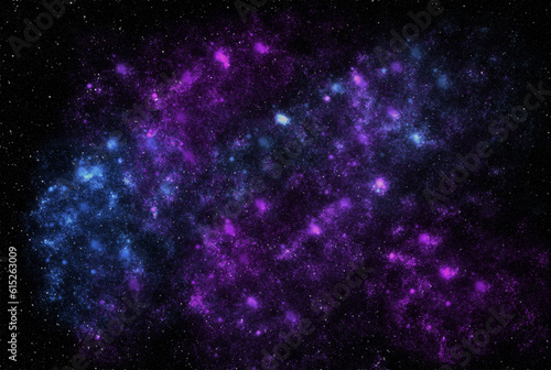 Fototapeta Naklejka Na Ścianę i Meble -  Starry galaxy dark infinite milky way twinkle cosmos astrology interstellar background