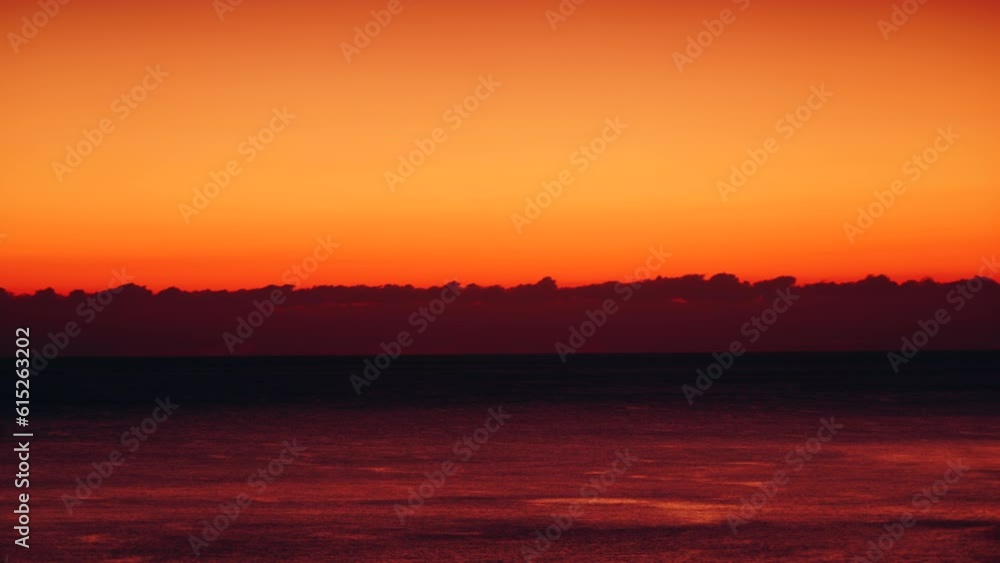Time lapse of dawn sunrise over sea. Seascape in first light of day, dayspring. Nature landscape. Time lapse of dawn sunrise over sea. Seascape in first light of day, dayspring. Nature landscape.